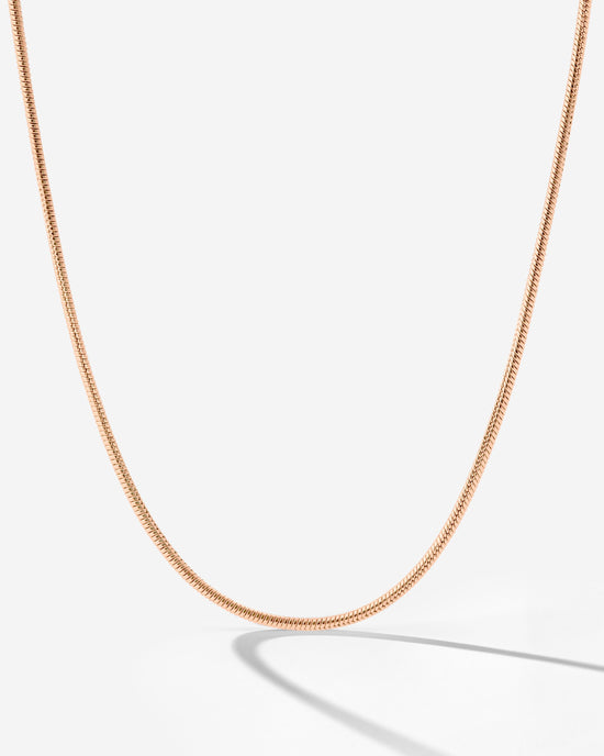 Slim Round Snake Collana