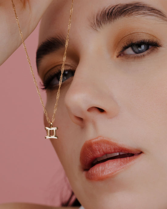 Gemini Bubble Collana Oro Rosa