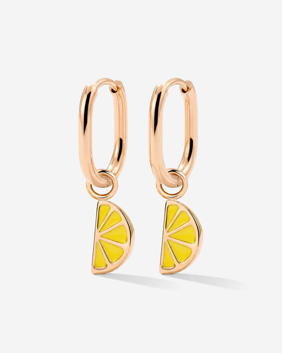 Zesty Oval Hoop Set Baby Oro Rosa