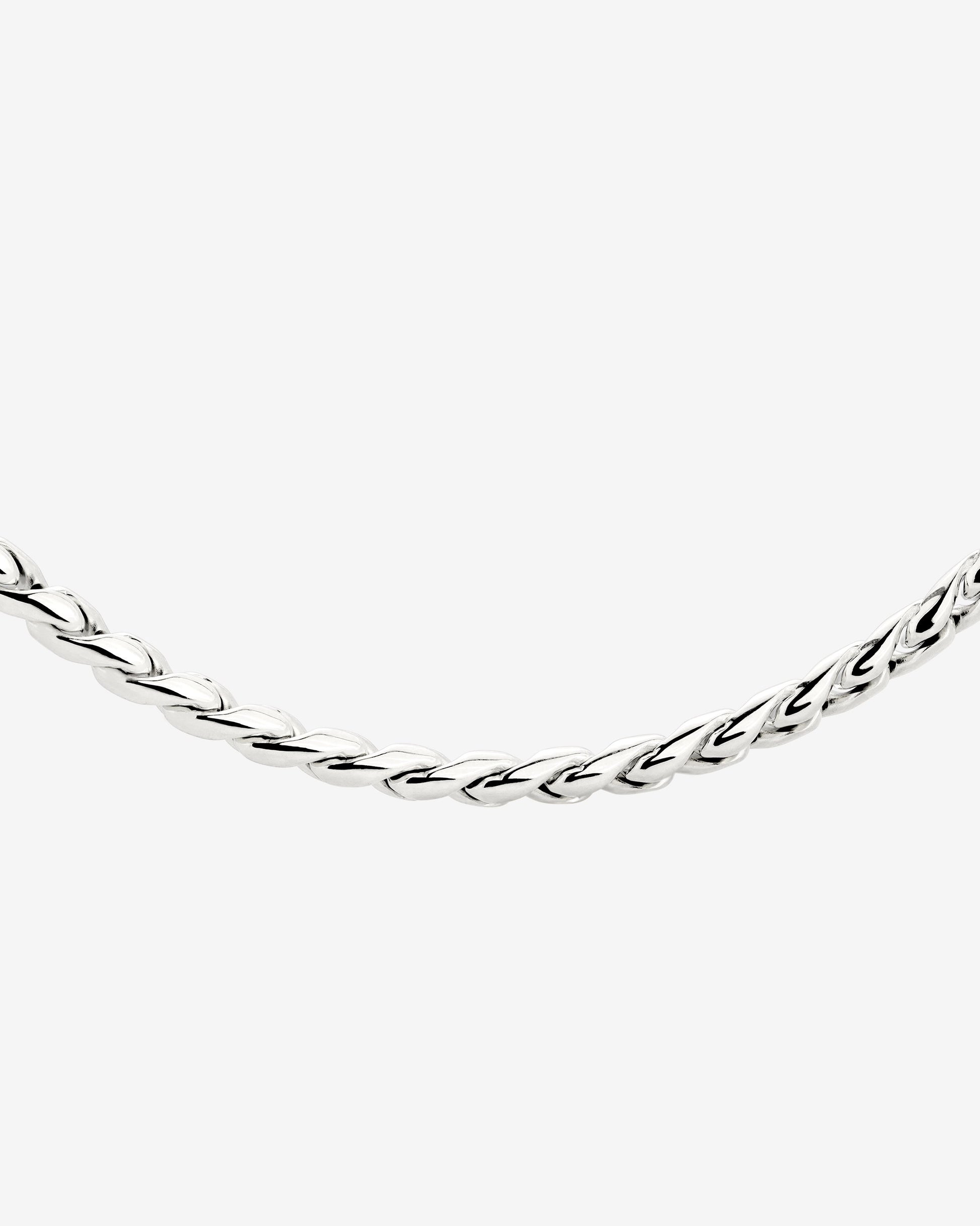 Spiral Links Collana Argento