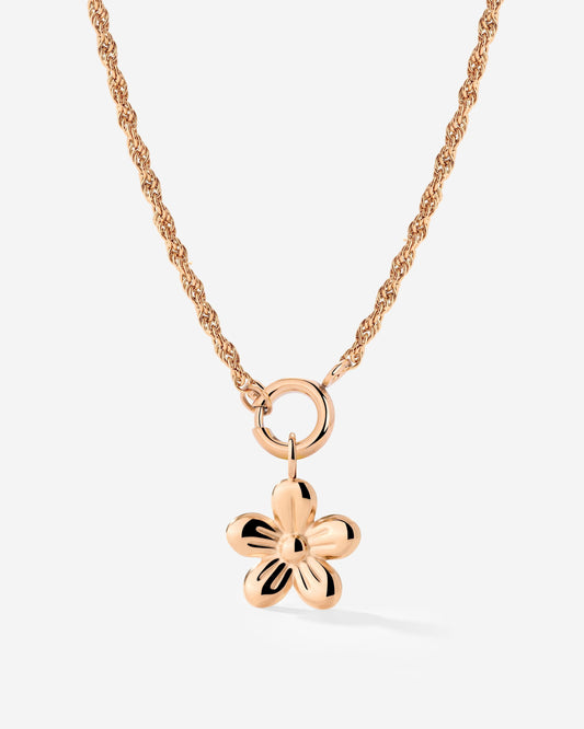Blossom Rope Chain Collana Set Oro Rosa
