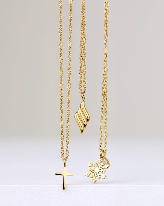Sparkling Snowflake Collana Oro