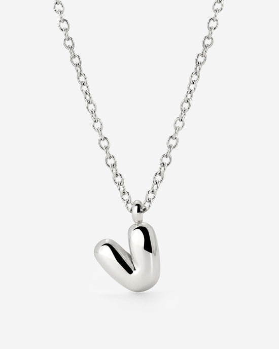 Bubble Letter Collana Argento