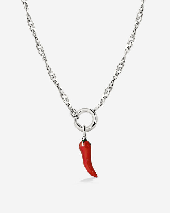 Chili Singapore Chain Collana Set Argento
