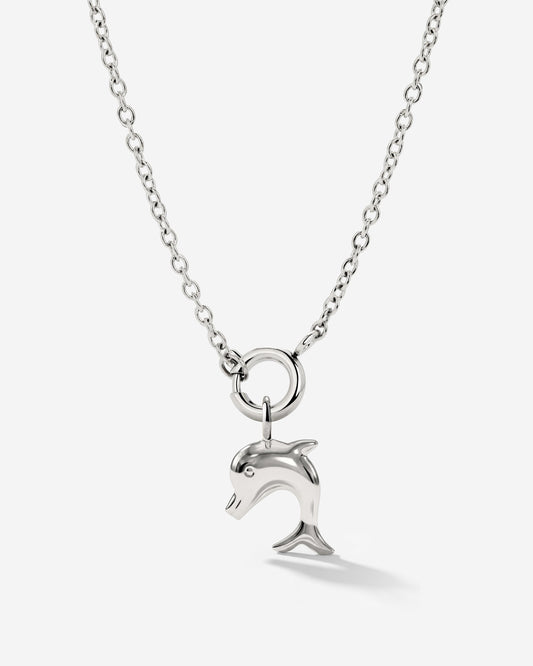Dolphin Classic Chain Necklace Set Argento