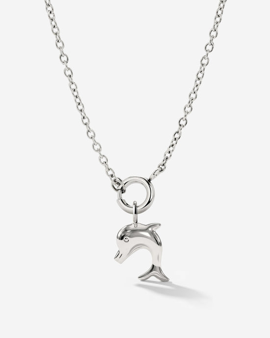 Dolphin Classic Chain Necklace Set Argento