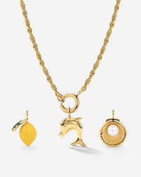 Rope Chain Charm Collana Set
