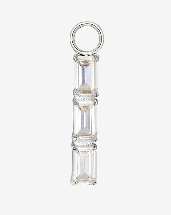 Baguette Bundle Hoop Set Small Argento