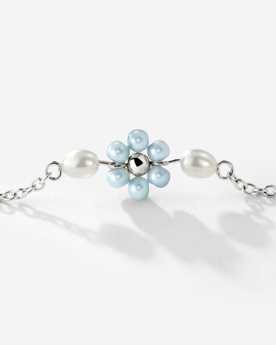 Forever Blue Daisy Collana Argento