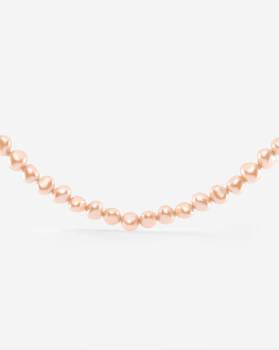 Dusty Rose Perlita Choker Oro