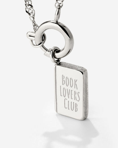 Book Lovers Club Singapore Chain Collana Set Argento