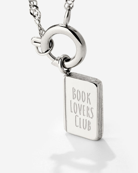 Book Lovers Club Singapore Chain Collana Set Argento