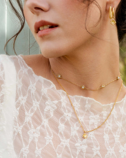 Flower 'n' Beads Collana Oro