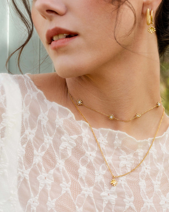 Flower 'n' Beads Collana Oro