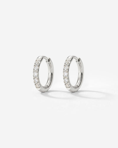 Glimmer Hoops Baby Argento
