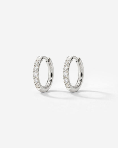 Glimmer Hoops Baby Argento