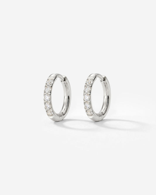 Glimmer Hoops Baby Argento