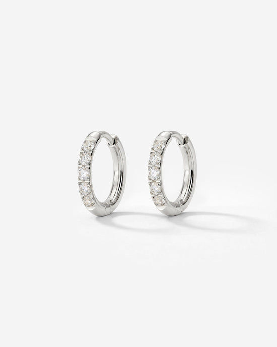 Glimmer Hoops Baby Argento