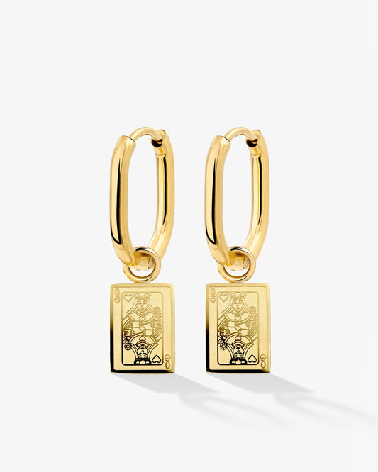 Like a Queen Oval Hoop Set Baby Oro