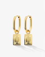 Like a Queen Oval Hoop Set Baby Oro