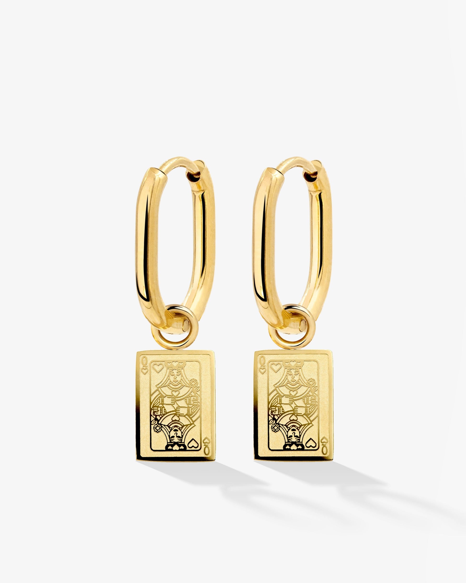 Like a Queen Oval Hoop Set Baby Oro