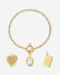Singapore Chain Charm Bracciale Set