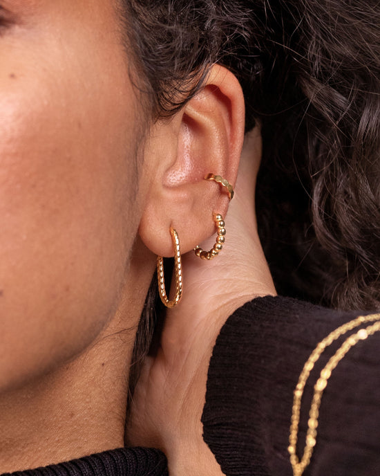Oval Paloma Hoops Small Oro