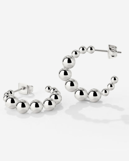 Infinite Beads Orecchini Argento