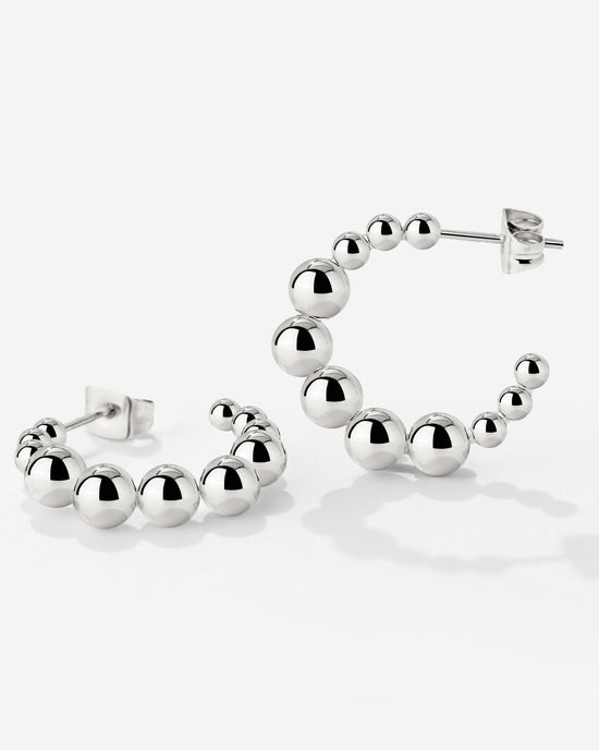 Infinite Beads Orecchini Argento