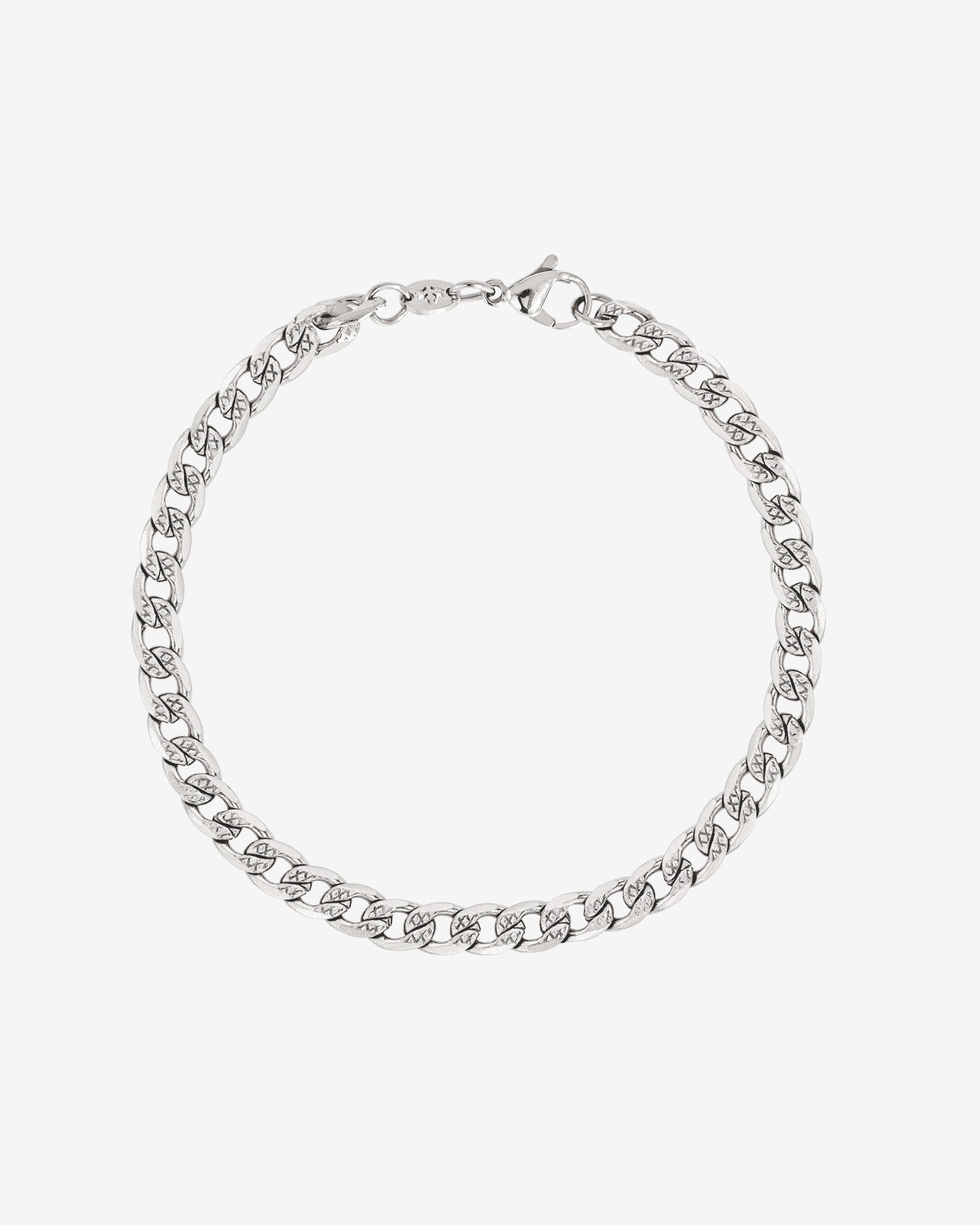 Cuban Chain Bracciale Argento