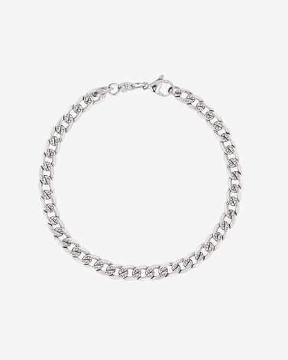 Cuban Chain Bracciale Argento