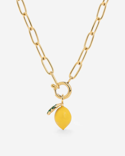 Lemony Oval Links Collana Set Oro