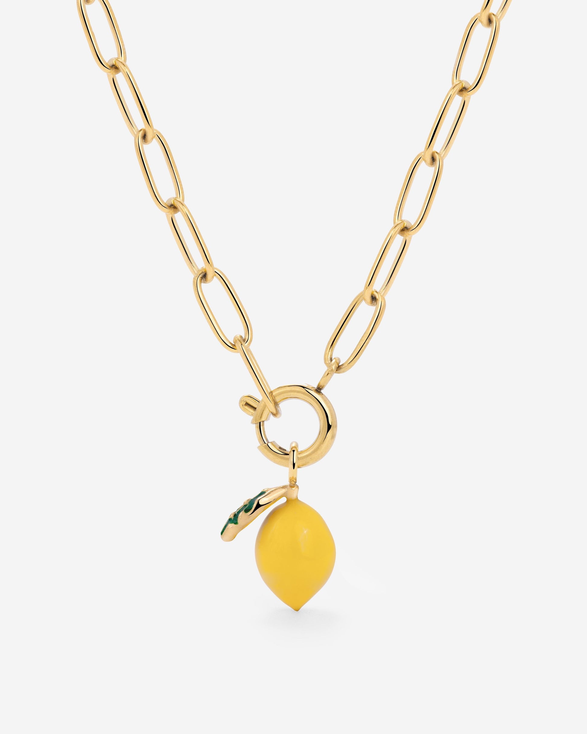Lemony Oval Links Collana Set Oro