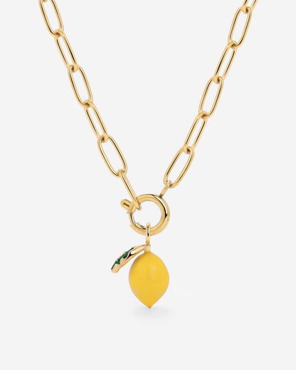 Lemony Oval Links Collana Set Oro