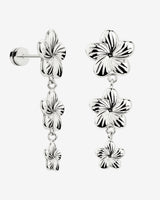Floral Trinity Orecchini Argento