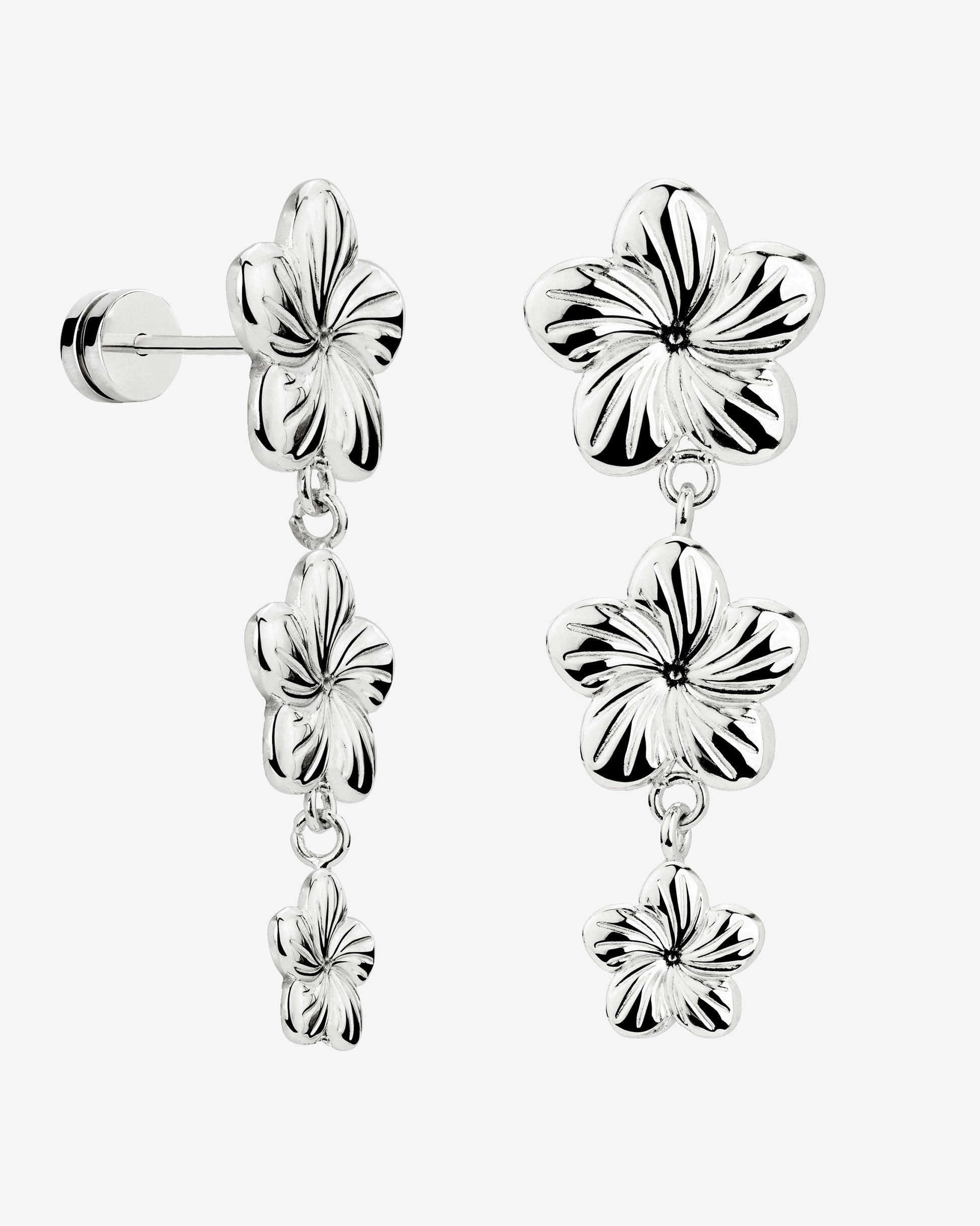 Floral Trinity Orecchini Argento