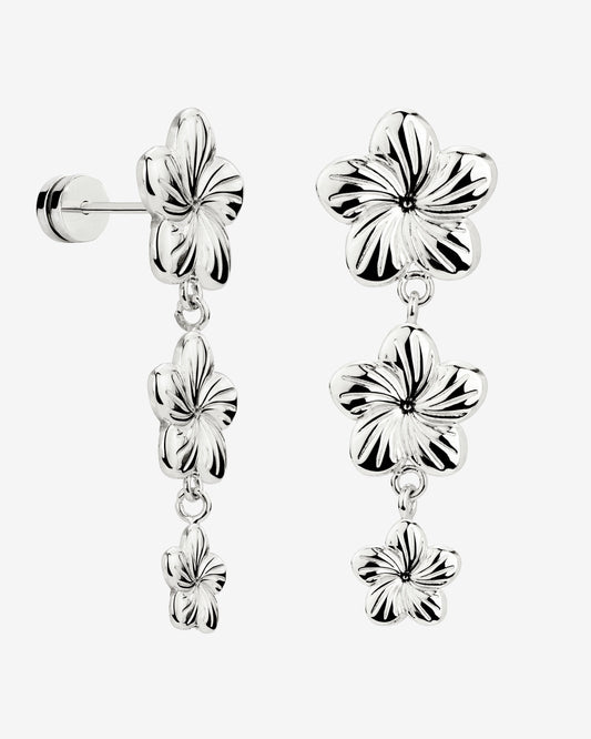 Floral Trinity Orecchini Argento