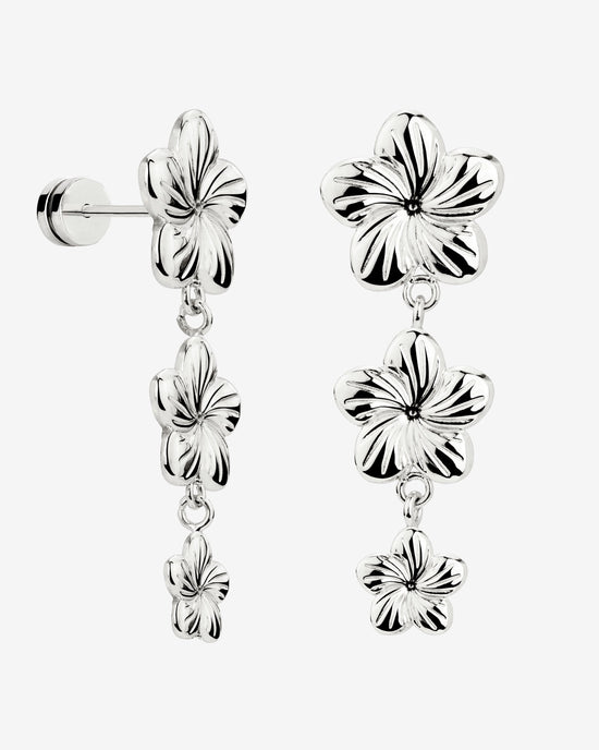 Floral Trinity Orecchini Argento