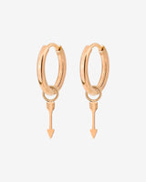 Cupid Arrow Hoopies Oro Rosa