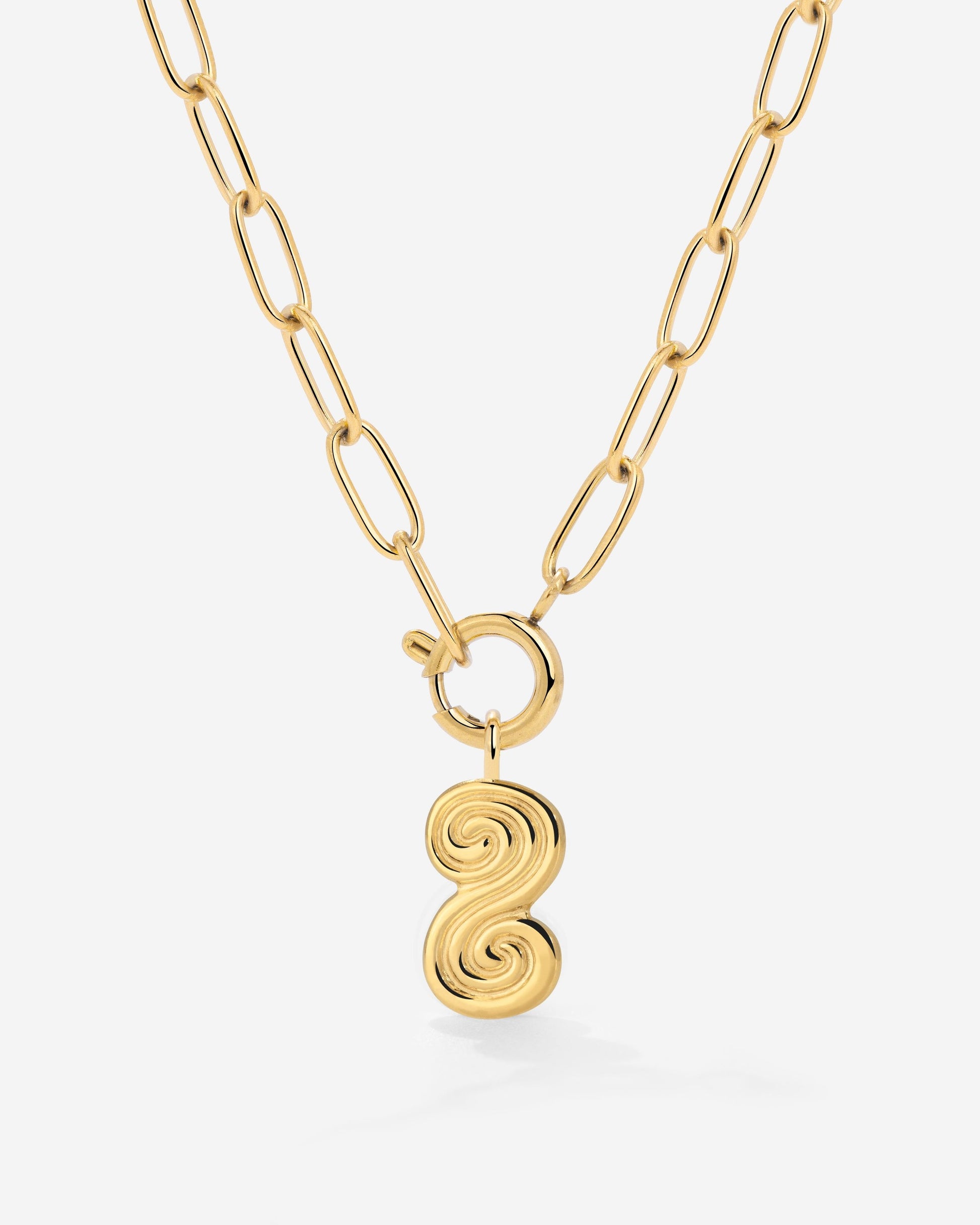 Serpent's Whisper Oval Links Collana Set Oro
