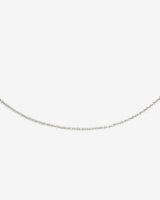 Criss Cross Chain Collana Argento