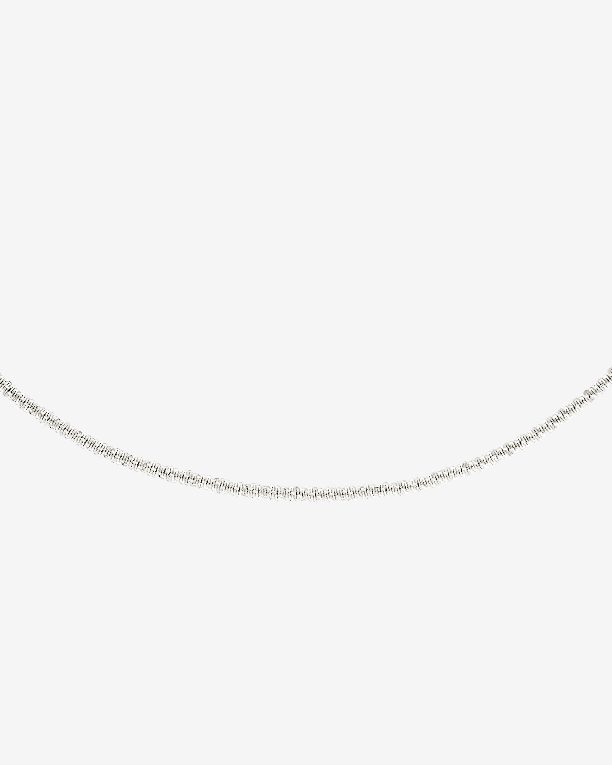 Criss Cross Chain Collana Argento
