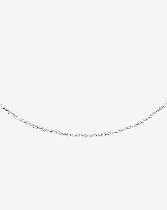 Criss Cross Chain Collana Argento