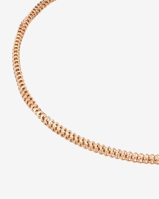 Box Snake Cavigliera Oro Rosa