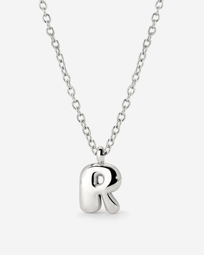 Bubble Letter Collana Argento