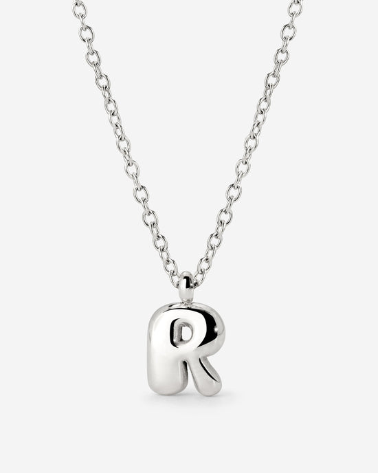 Bubble Letter Collana Argento