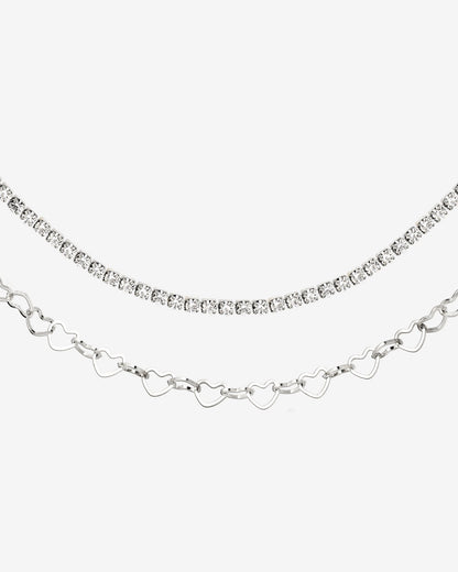 Glam Lover Collana Bundle Argento