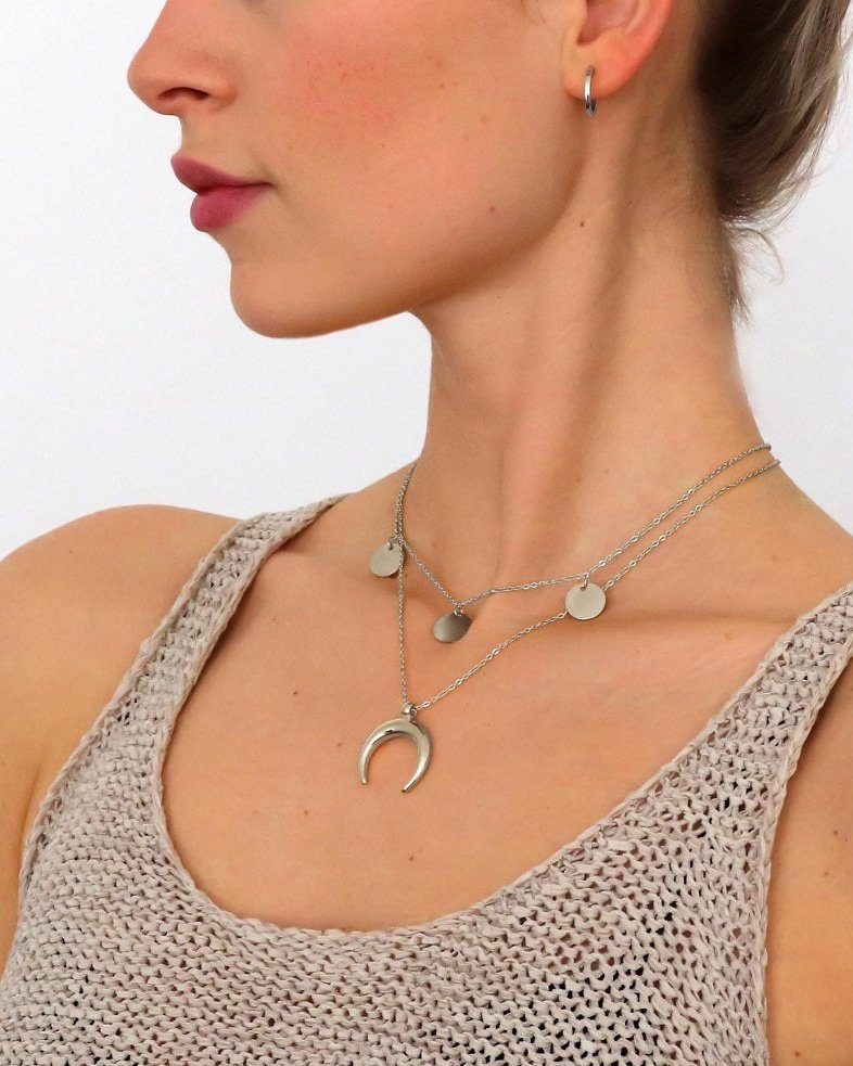 Luna Collana Argento