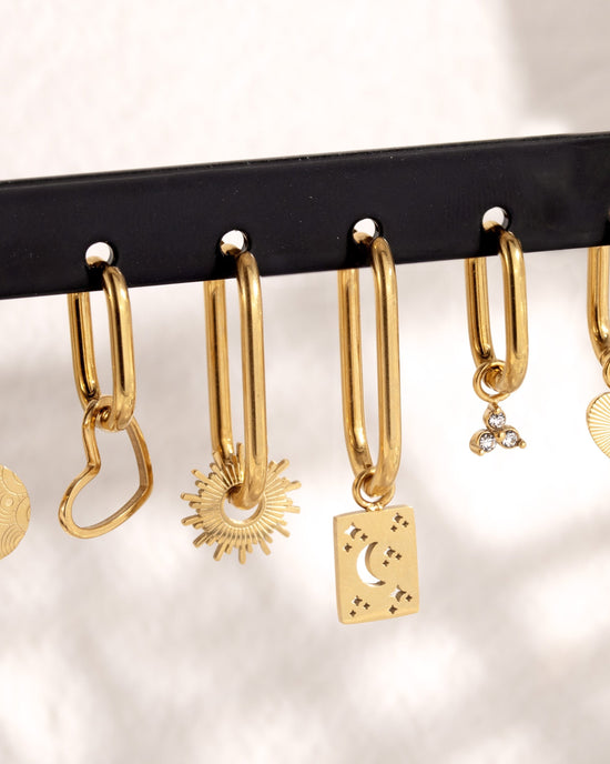 Sun Ray Oval Hoops Small Oro