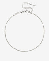 Criss Cross Chain Cavigliera Argento